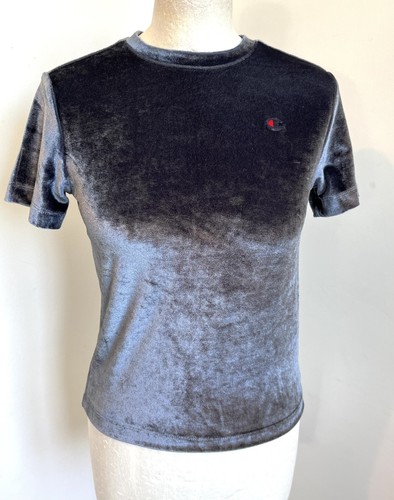 Shirt t36 velours bleu - t-shirt,