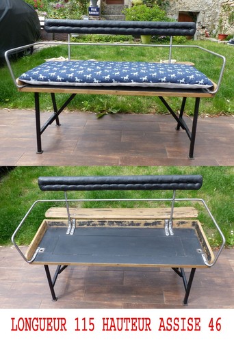 Ancienne banquette carriole - banquette, de