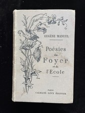 ¤ Livre d'école ancien - POÉSIES DU FOYER ET DE L'ÉCOLE - Calmann Lévy - 1888