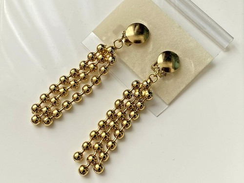 Boucle oreille vintage - boucle, doré