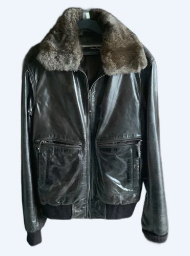 Blouson aviateur cuir - en,