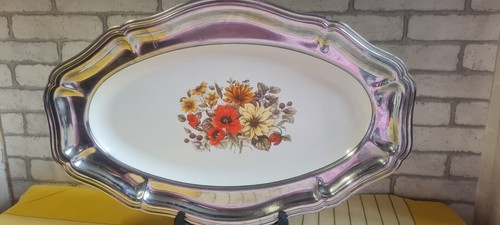 Plat service inox émaillé - de,