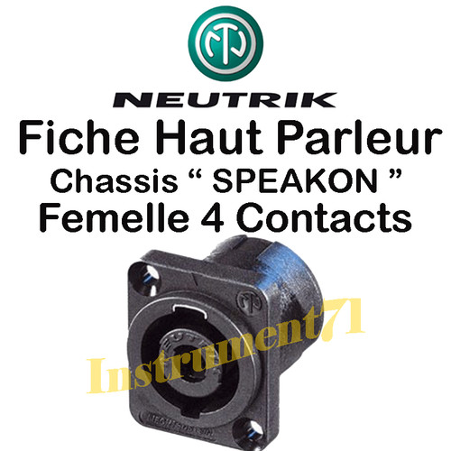 Fiche neutrik speakon haut - fiche,