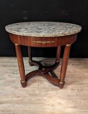 Guéridon Empire En Acajou