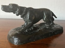 Bronze English Setter Dog Stop - Signed LESAGE 1890-1920 Contemporary DANCHIN