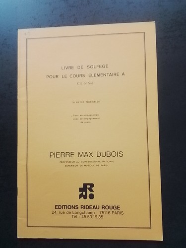 Partition pierre max dubois - partition,