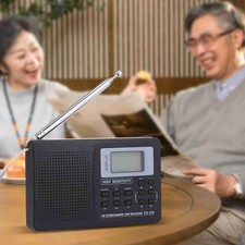 Portable Radio AM FM SW Multiband Digital Display Short Wave Radio With Clock