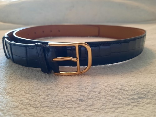 Ceinture hermes crocodile - hermes,