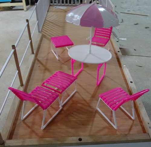 Salon jardin barbie 1986 - salon,