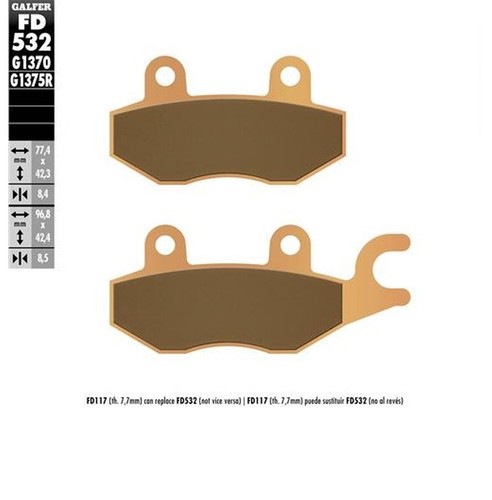 Plaquettes frein kh197 - plaquettes,