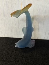 Daum France Crystal Fish Candle Spike