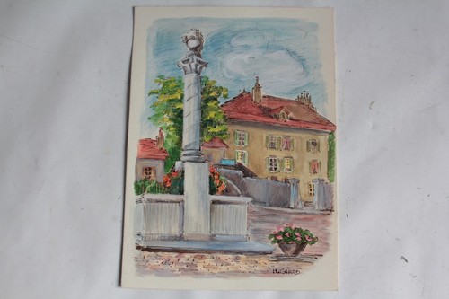 Dessin original chalets alpes - chalets,