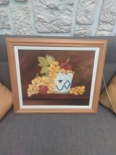 Tableau ancien huile sur toile - tableau,