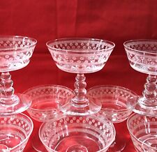 1 champagne glass crystal BACCARAT model 4770 engraving STARS 9.8 cm glass