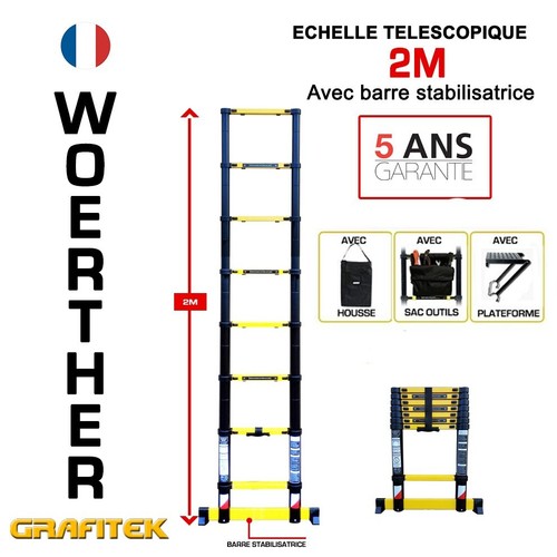 Echelle alu pliante - , 2m