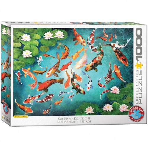 Puzzle poissons koi 1000 - poissons,