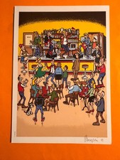 MARGERIN AFFICHETTE OFFSET SIGNEE 30 X 42 LUCIEN FESTIVAL BD 10 EX TTBE