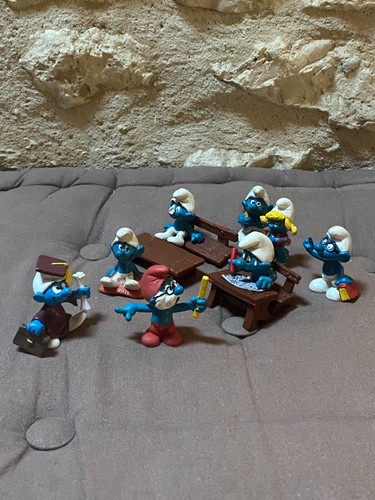 Lot figurines schtroumpfs - de,