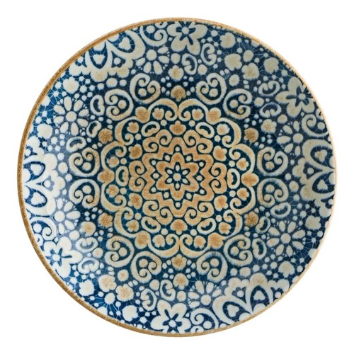 Piat plat creux alhambra bleue - piat,
