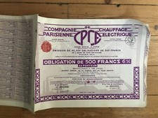 DECO = CPCE, Parisian Electric Heating Company (F)