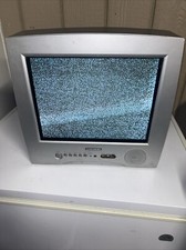 Vintage DAEWOO TV 14" Model DTQ- 14U5SC CRT Color TV Retro Gaming No Remote WORK