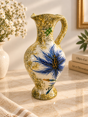 Vase amphore aux chardons - amphore,