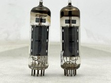 (2) Amperex 6BQ5 EL84 Power Tubes D Getters Code RX3 Test Strong Amplitrex