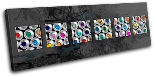 Spray cans abstract graffiti - ,