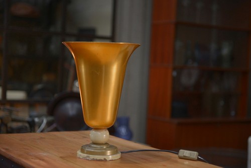Lampe table métal - métal, art