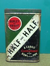HALF & HALF TOBACCO BOX PIPE FOYER PX EARLY WW2 GI JEEP TIN BOX