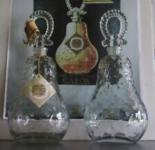 Rare paire de flacons à