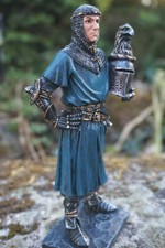 65844  SOLDAT  FIGURINE MEDIEVAL CROISE TEMPLIER  CHEVALIER ROI GAUVIN     18 CM