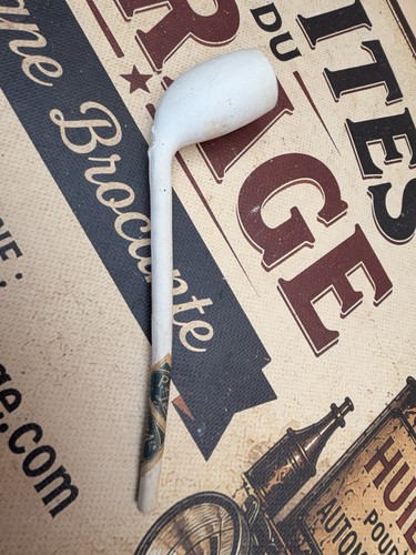 Antique clay pipe with - antique,