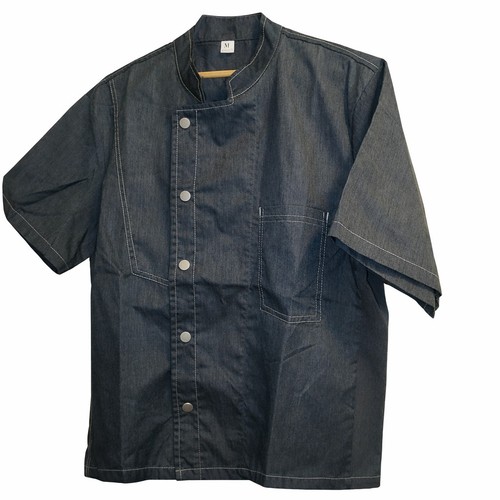 Veste cuisinier denim noir