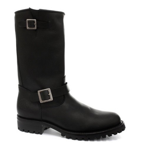 Bottes noires cuir à - noires, en