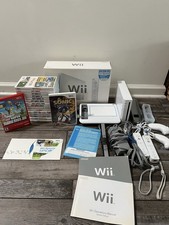 Nintendo Wii Console 18 Games Super Mario Sonic Wii Sports Remotes uDraw~Tested