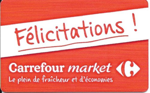 Carte cadeau carrefour - carte,