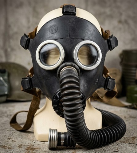 Masque gaz militaire - masque, a