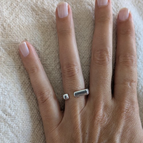 Bague ouverte réglable - , anneau
