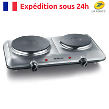 Réchaud Plaque de Cuisson Électrique Thermostat Réglable Posable en Fonte - Inox