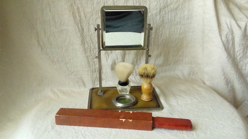 Miroir barbier metal - en,