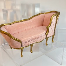 Artisan Dollhouse Miniature Upholstered Chaise Lounge 1:12 Scale SP11
