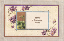 ILLUSTRATED CP WAFFLE GOOD YEAR FRAME LANDSCAPE FLOWERS - 35387