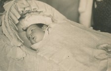 Postmortem Baby Couffin Pram Dead Dead Angel Angel Photo Card 