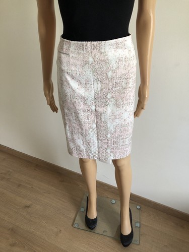 Jupe longue blanche rose - jupe,
