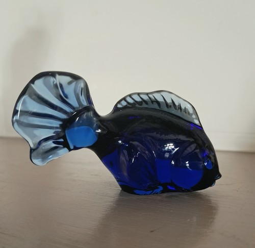 Figurine poisson verre - poisson, en