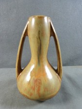 Two-handle vase in flamed sandstone Méténier, Denbac, Pierrefond??