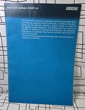FIAT 130 saloon 3200cc Car Sales Brochure c1972 English Text
