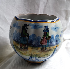 HB Quimper vase boule décor