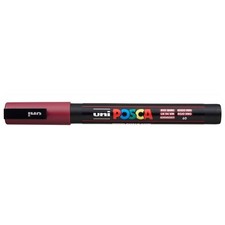 [PC3M LV] Posca Marqueur pointe conique fine pc3m 0,9 - 1,3mm lie de vin